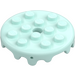 LEGO Světlá aqua Deska 4 x 4 Kolo Cake Frosting (65702)