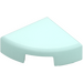 LEGO Light Aqua Tile 1 x 1 Quarter Circle (25269)