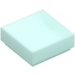 LEGO Light Aqua Tile 1 x 1 with Groove (3070)
