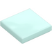 LEGO Light Aqua Tile 2 x 2 with Groove (3068)