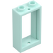 LEGO Light Aqua Window Frame 1 x 2 x 3 without Sill (3662 / 60593)