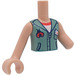 LEGO Carne claro Autumn (Verde arena Camisa con Flor y Ladybug) Friends Torso (92456 / 100811)