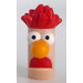 LEGO Helles Fleisch Beaker Kopf mit Rot Haar