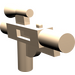 LEGO Licht Vleeskleurig Blaster Gun - Kort  (58247)