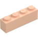 LEGO Light Flesh Brick 1 x 4 (3010)