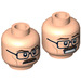 LEGO Light Flesh Commissioner James Gordon Head (Recessed Solid Stud) (3626 / 11507)