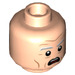 LEGO Light Flesh Doc Brown Minifigure Head (Recessed Solid Stud) (3626 / 87920)