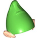 LEGO Light Flesh Ears with Bright Green Elf Hat (15941 / 67409)