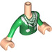 LEGO Carne claro Emma con Verde Parte superior Friends Torso (92456)