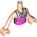 LEGO Carne claro Emma con Rosa Swirl Parte superior Minifigura Torso (35862 / 73141)