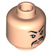 LEGO Light Flesh Gangster (Lao Che) Head (Safety Stud) (3626 / 86090)