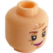 LEGO Light Flesh Head with Delores Umbridge Decoration (Recessed Solid Stud) (3626)