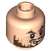 LEGO Light Flesh Hector Barbossa Head (Recessed Solid Stud) (96293 / 97985)