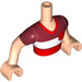 LEGO Licht vleeskleurig Henry met Rood en Wit Striped Shirt Friends Torso Mannelijk (92815)