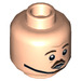LEGO Light Flesh Jacob Kowalski Minifigure Head (Recessed Solid Stud) (3626 / 39910)