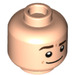 LEGO Light Flesh Jim Halpert Minifigure Head (Recessed Solid Stud) (3626 / 100199)