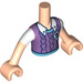 LEGO Light Flesh Julian with Lavender Vest Friends Torso (Boy) (73161 / 92456)