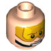 LEGO Leichtes Fleisch Luke Skywalker Kopf mit Orange Goggles und Chin Strap (Einbau-Vollbolzen) (3626 / 47214)