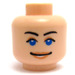 LEGO Light Flesh Marion Ravenwood Head with Scared / Smiling Pattern (Safety Stud) (3626 / 62718)