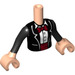 LEGO Light Flesh Mia Torso, with Black Tuxedo Jacket and Red Bow Pattern (92456)