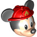 LEGO Light Flesh Mickey Mouse Head with Fire Helmet  (78221)