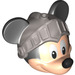 LEGO Light Flesh Mickey Mouse Head with Knight Helmet (1824)