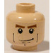 LEGO Leichtes Fleisch Minifigure Kopf mit Chin Dimple &amp; Cheek Lines Dekoration (Sicherheitsbolzen) (3626 / 48151)