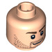 LEGO Leichtes Fleisch Minifigure Kopf mit Dekoration (Sicherheitsbolzen) (88560 / 91851)