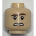 LEGO Helles Fleisch Minifigur Kopf mit Scared Gesicht und Snow Schutzbrille mit Bandana (Han Solo) (Vertiefte feste Noppen) (3626)