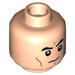 LEGO Light Flesh Minifigure Head with Serious Expression (Recessed Solid Stud) (3626 / 19198)