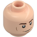 LEGO Beige Léger Minifigurine Tête avec Smile et Grimace (Montant solide encastré) (3626 / 38296)