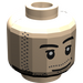 LEGO Light Flesh Minifigure Head with Smirk and Stubble Beard (Safety Stud) (14070 / 51523)