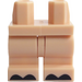LEGO Licht Vleeskleurig Minifigure Medium Poten met Zwart toes (37364)
