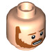 LEGO Carne chiaro Obi-Wan Kenobi con Dirt Stains Minifigure Testa (Perno solido incassato) (3626 / 66475)