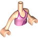 LEGO Olivia Torso, with Pink Strap Top with Palm Tree Pattern (92456)