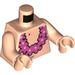 LEGO Licht Vleeskleurig Patrick Star Torso met Pink Lei Bloemen (973 / 76382)
