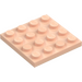 LEGO Light Flesh Plate 4 x 4 (3031)