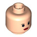 LEGO Light Flesh Princess Leia Head (Safety Stud) (50370 / 50941)
