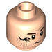 LEGO Light Flesh Rainn Delacourt Minifigure Head with Snake Tatoo (Recessed Solid Stud) (3626 / 79388)