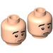 LEGO Light Flesh Ross Geller Head (Recessed Solid Stud) (3626 / 77722)
