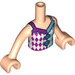 LEGO Carne claro Stephanie Diamante Pintura facial Friends Torso (73141 / 92456)