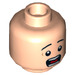 LEGO Light Flesh Truck Driver Minifigure Head (Recessed Solid Stud) (3626 / 20092)