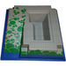 LEGO Gris clair Plaque de Base 32 x 32 Raised avec Ramp et Pit avec Green Circles et Bleu Base