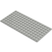 LEGO Hellgrau Grundplatte 8 x 16 (3865)