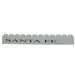 LEGO Light Gray Brick 1 x 12 with SANTA FE (left) Sticker (6112)