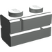 LEGO Light Gray Brick 1 x 2 with Embossed Bricks