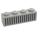 LEGO Lichtgrijs Steen 1 x 4 met Zwart 15 Bars Rooster (3010)