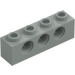 LEGO Light Gray Brick 1 x 4 with Holes (3701)