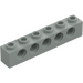 LEGO Light Gray Brick 1 x 6 with Holes (3894)