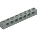 LEGO Light Gray Brick 1 x 8 with Holes (3702)